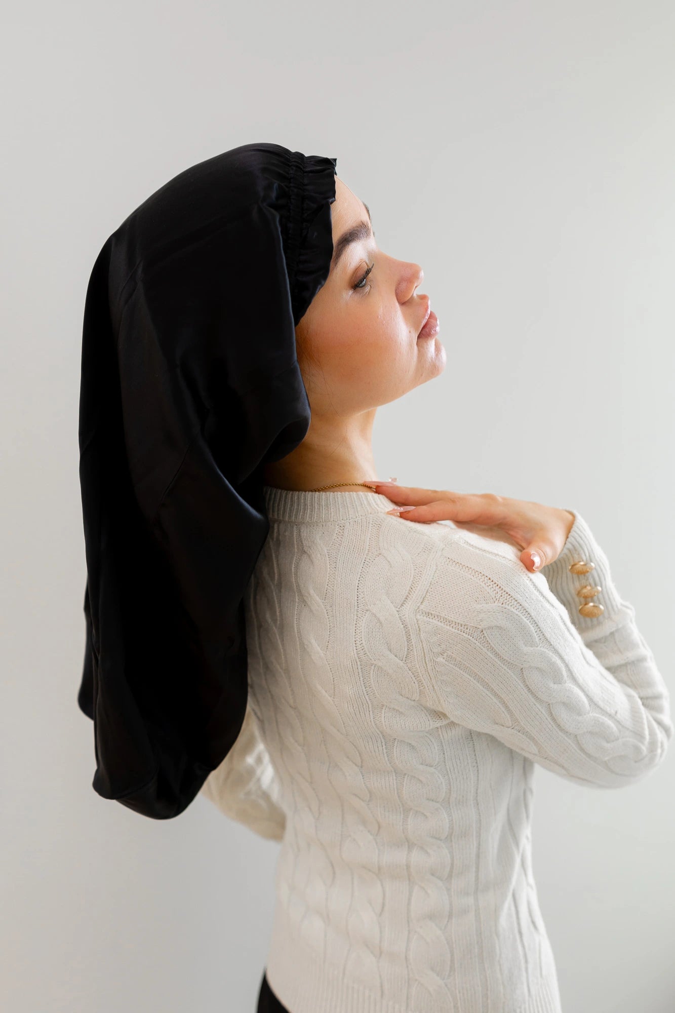 Luxury Silk silkki unimyssy pitkille hiuksille – silkkinen yömyssy