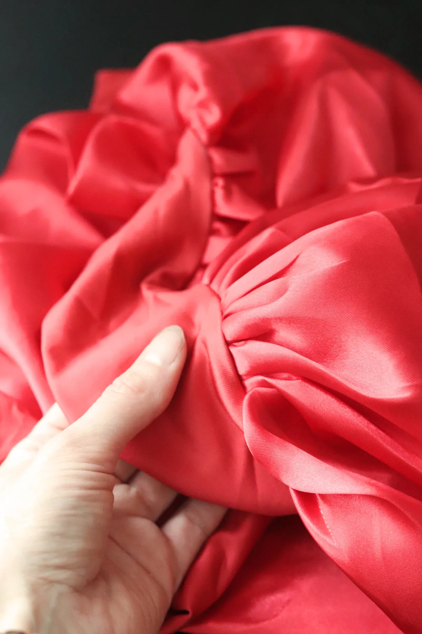 Premium Satin - Satiinimyssy hiuksille - Hair Bonnet kiristysnauhalla